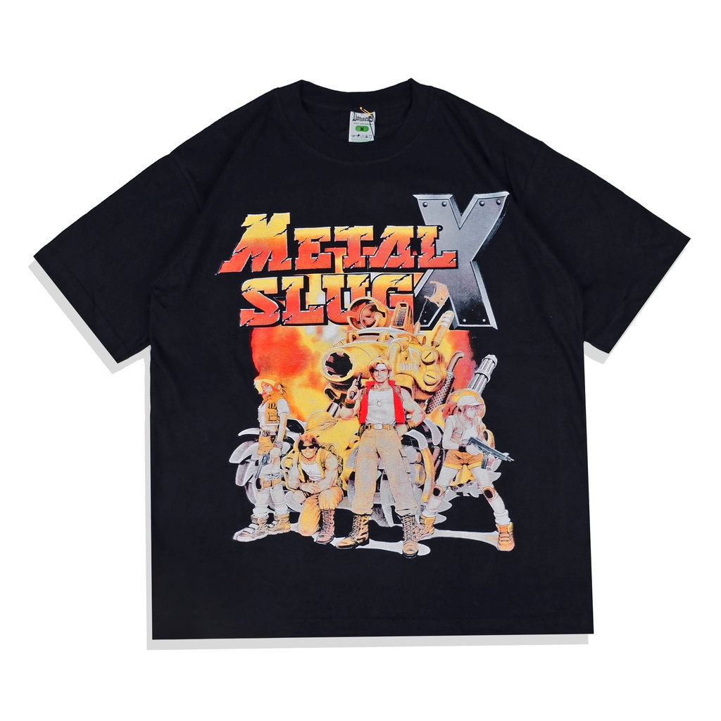 KAOS OVERSIZE VONSEEY METAL SLUG X GAME CHARACTER BLACK UNISEX