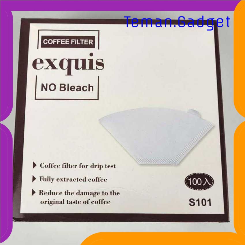 TG - DPR Exquis Kertas Filter Saringan Kopi V60 Drip 1-2 Serve 100PCS - S101