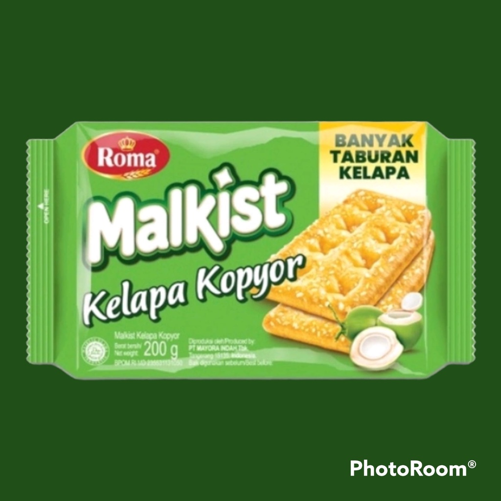 Malkist Kelapa Kopyor | 1 @ 200 Gr | Roma