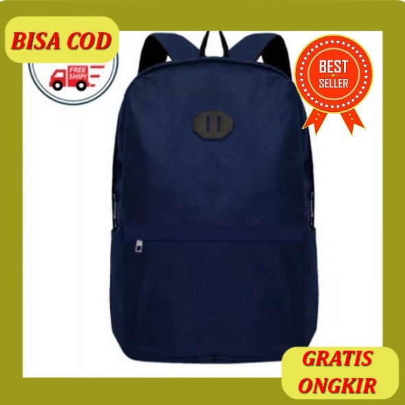 Tas Ransel Laptop 20 Inc Backpack Expanding Import Jumbo Usb Portable - Biru(F8U4) Tas Ransel Rajut 