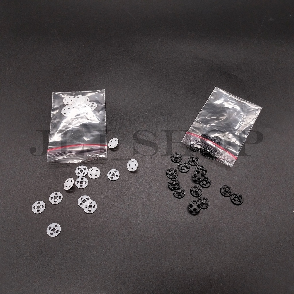 Kancing cetet plastik 10mm (10pasang/bungkus)