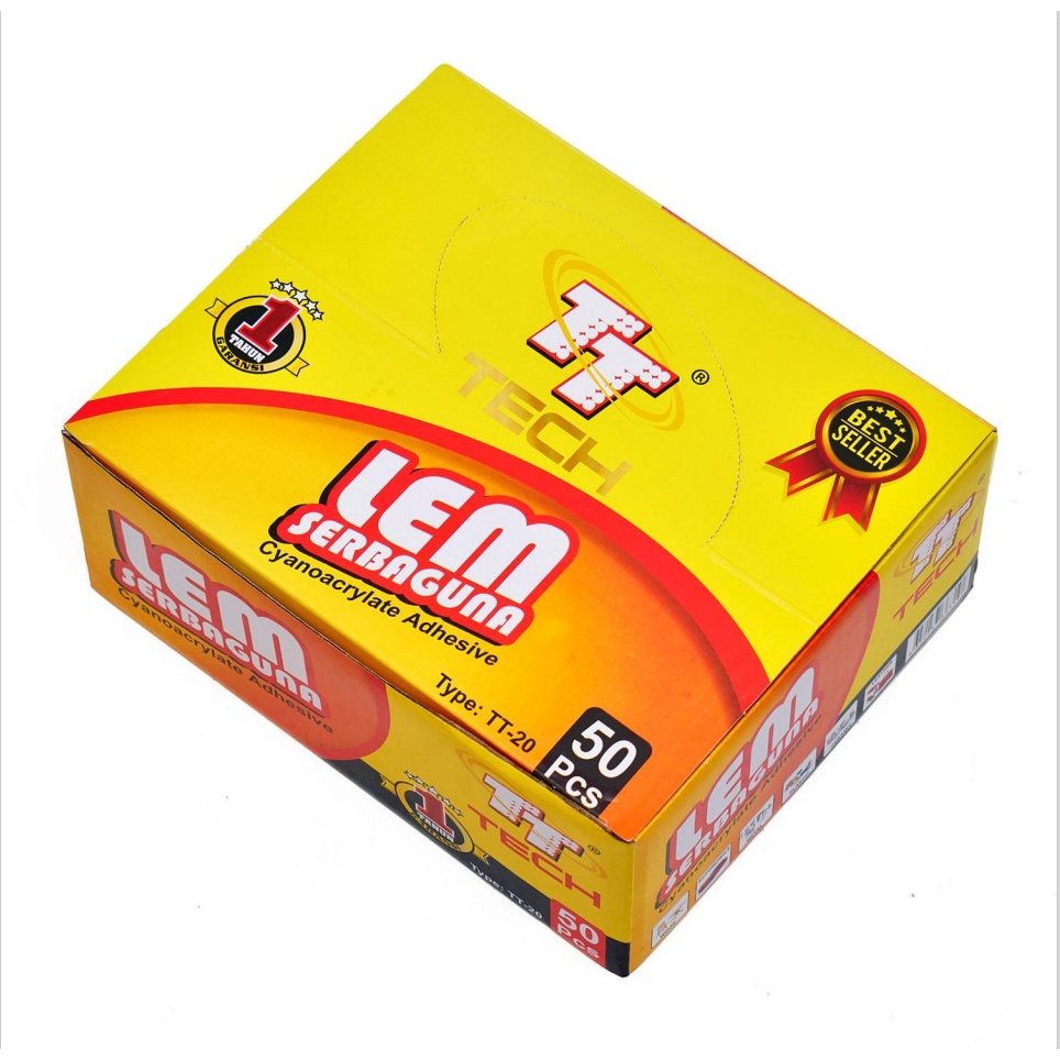 Lem merek TT terkenal Indonesia (produk lokal  cahaya produk dalam negeri), lem serbaguna, lem korea, lem cepat kering asli 20gr, kualitas tinggi dan harga murah