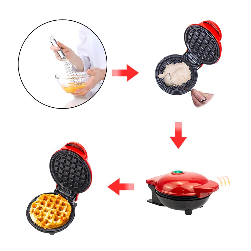 Wafded Mesin Cetakan Kue Mini Egg Waffle Maker 350W - F607