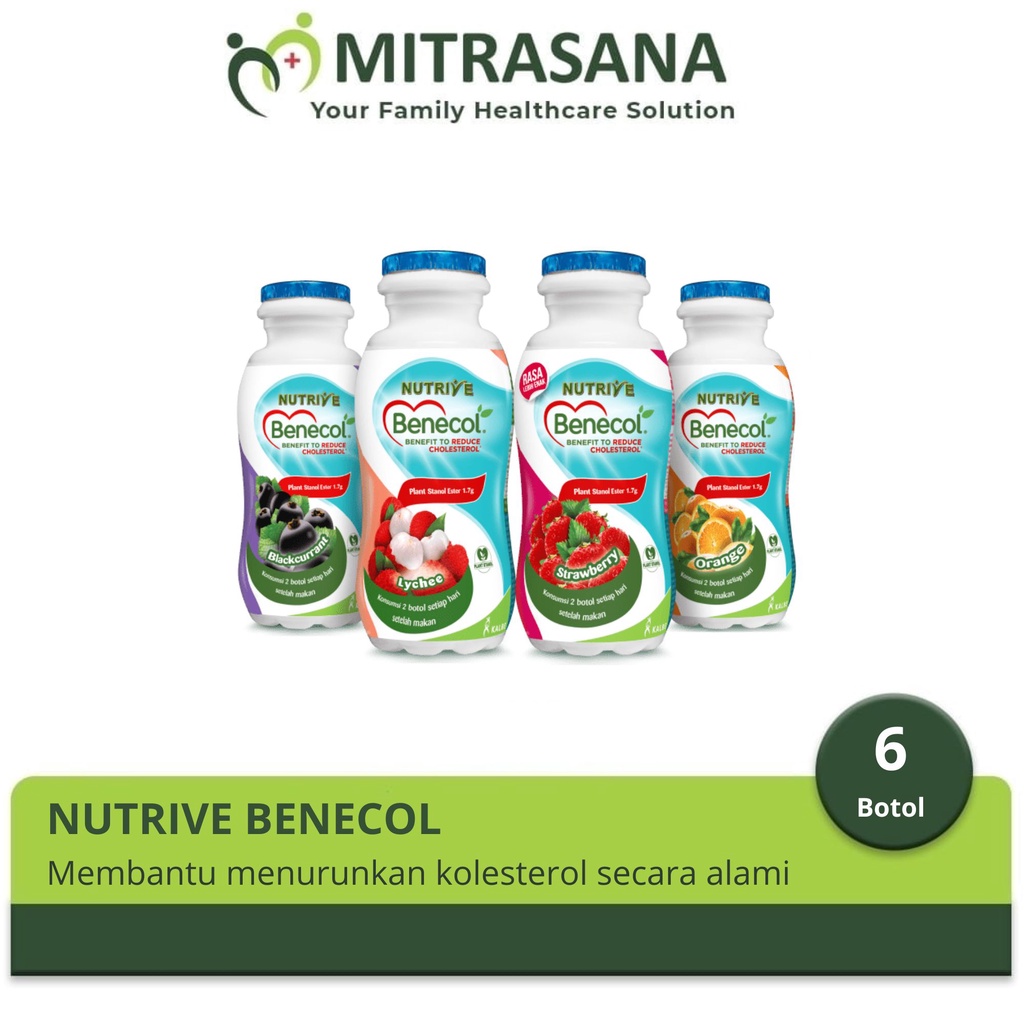 

Nutrive Benecol 6 X 100 mL - Membantu Menurunkan Kolesterol Secara Alami