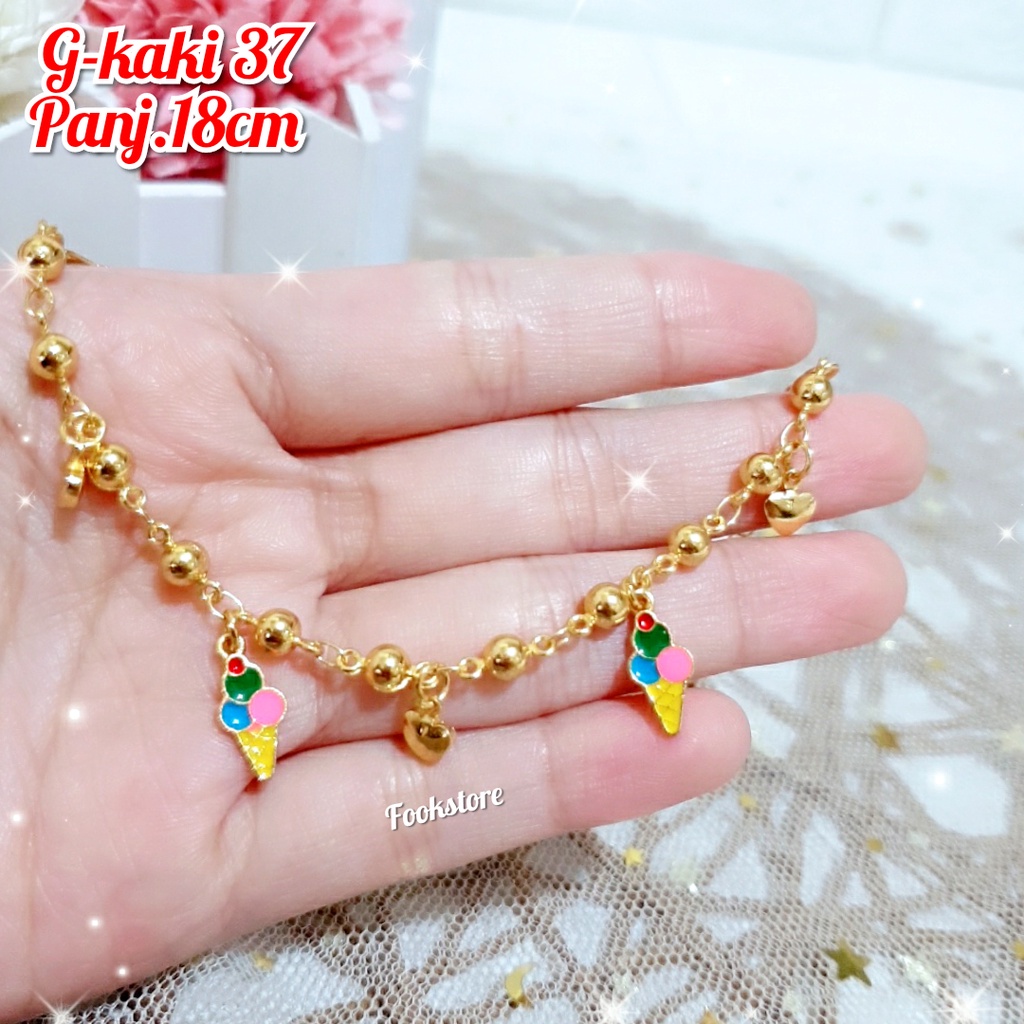 GELANG KAKI ANAK XUPING KARTUN BT21 KOREA/ UNTK 2-4 THN