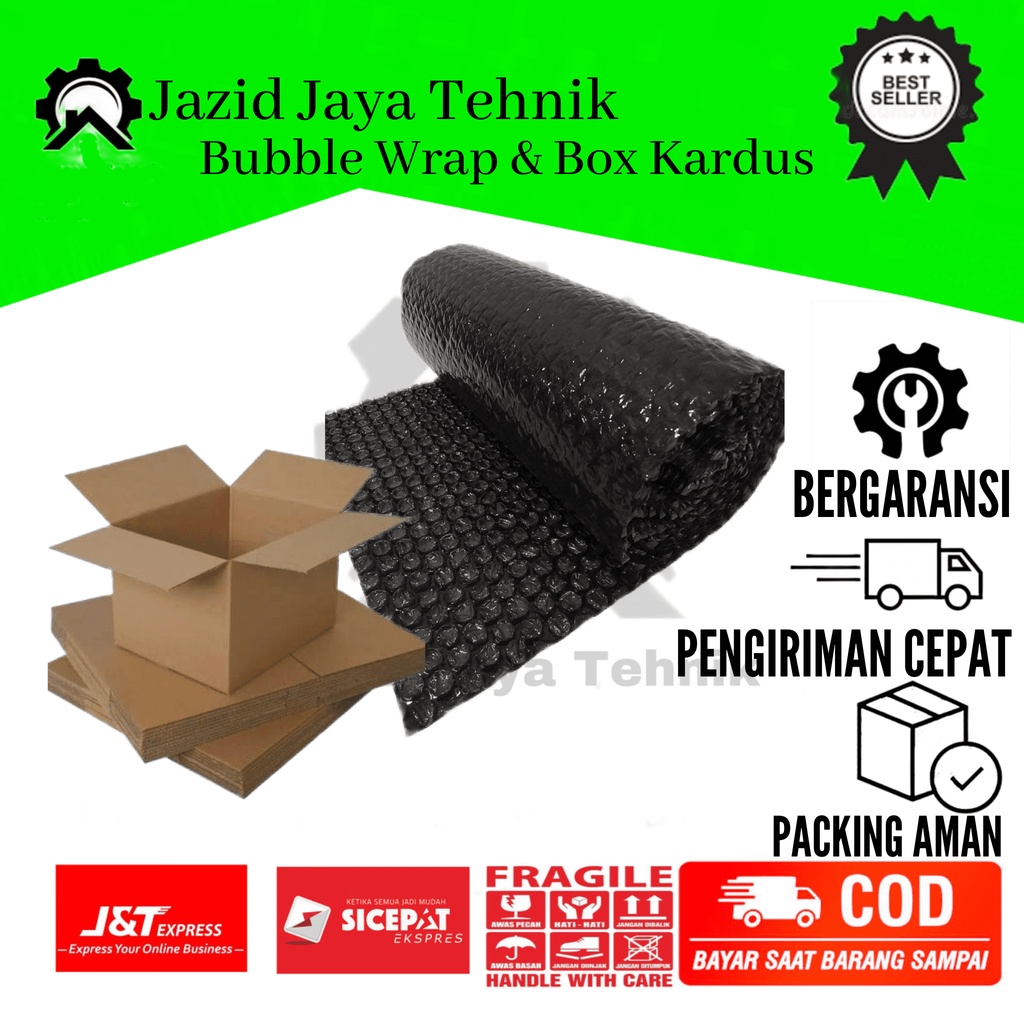 Tambahan Packing Bubble Wrap atau Box Kardus