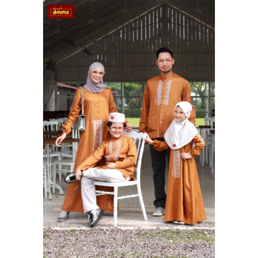 Terbaru Couple Gamis Koko DANNIS D'Sahara Famili Sarimbit Keluarga