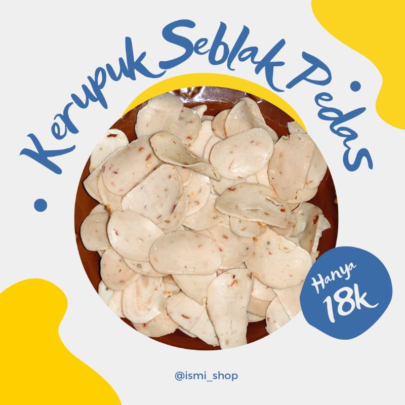 

KERUPUK SEBLAK/KERUPUK MENTAH PEDAS