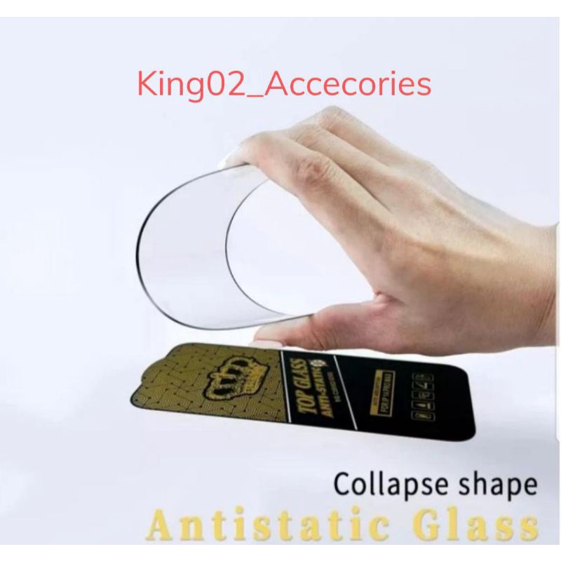 Tempered Glass Anti Static Samsung A750 A7 2018 A6+ A8+ A6 Plus A8 Plus A730 Samsung F22 F12 F23 F32 F41 F42 5g F12 Anti Gores Top Anti Clear Full Layar