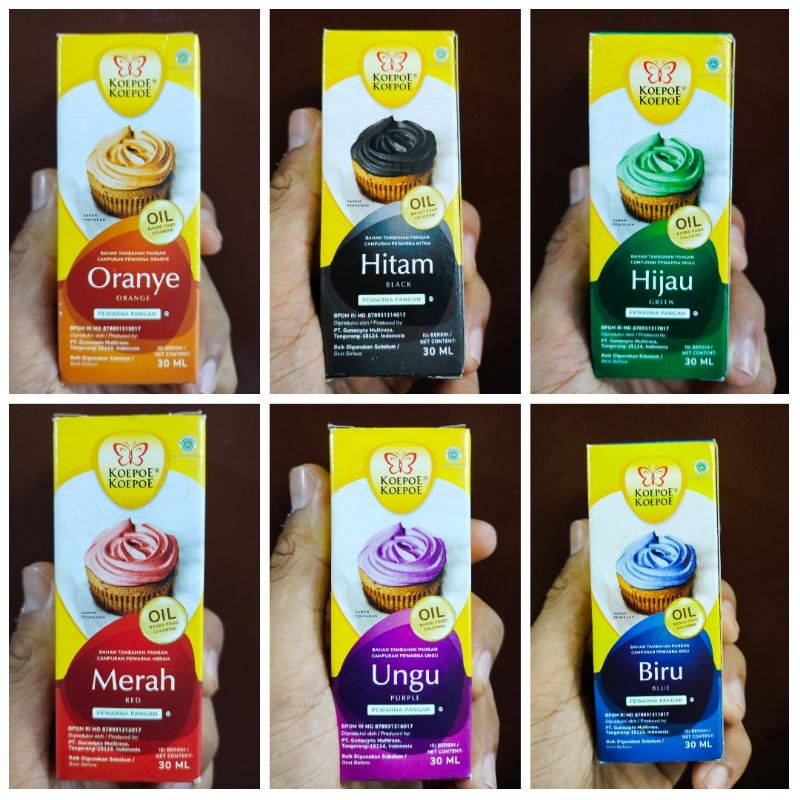 

Koepoe Koepoe Pewarna Makanan Oil Base 30ml