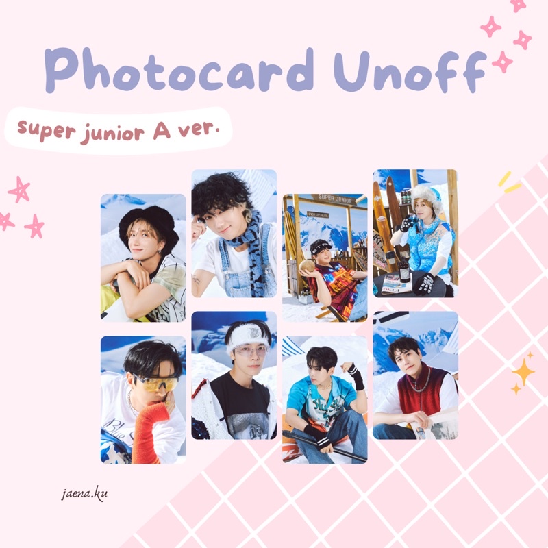 [SMTOWN] PHOTOCARD UNOFF WINTER SMTOWN 2022 EXO SHINEE SUPER JUNIOR