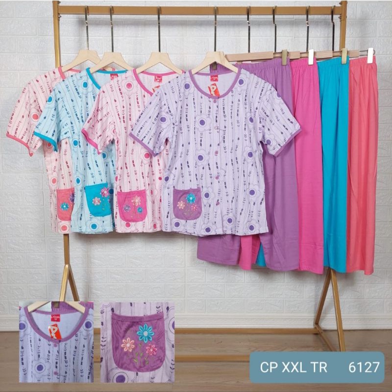 AMRO baby doll JUMBO (XXL ) celana panjang kancing terus BUSUI