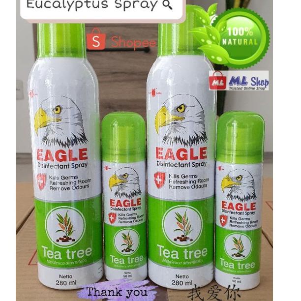 ガ Caplang Eagle Eucalyptus Disinfectant Spray Tea Tree Oil ✦