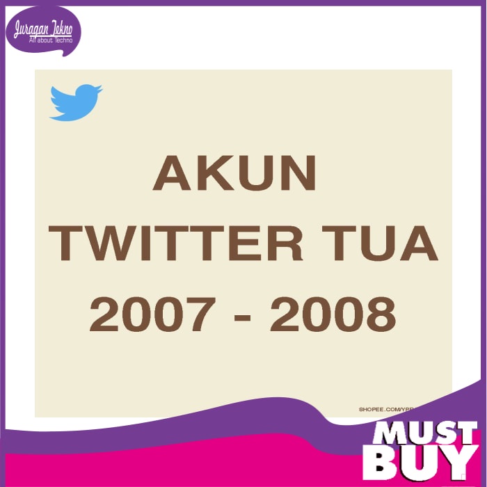 Sora / Promo Akun Twitter Tua Tahun 2007 - 2008 Murah Garansi