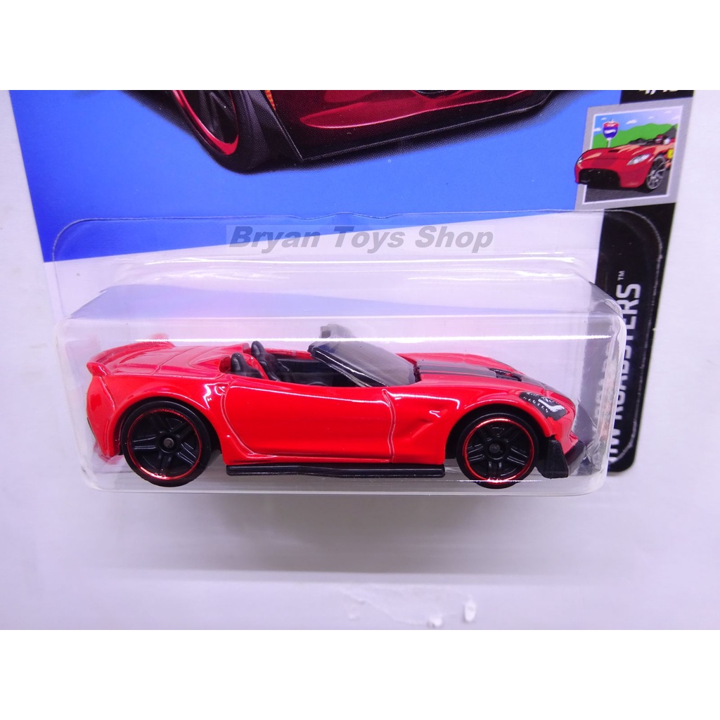 Hot Wheels Corvette C7 Z06 Convertible Merah