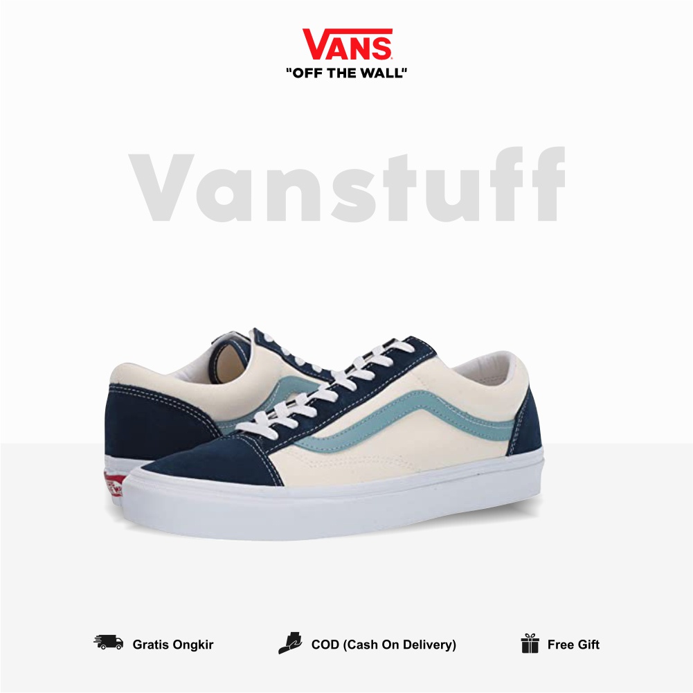 Vans Style 36 Retro Sport Gibraltar Sea cameo Blue Original 100 BNIBWT Global Market Authentic Guarated Cowo Vans Old School Ori Tali Navy Cream