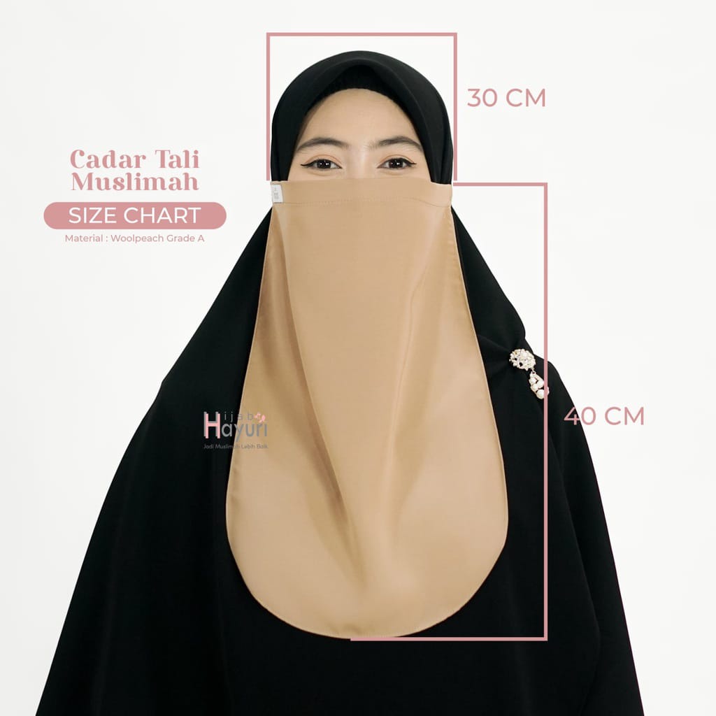 HIJAB HAYURI - CADAR TALI WOLFIS GRADE A PREMIUM