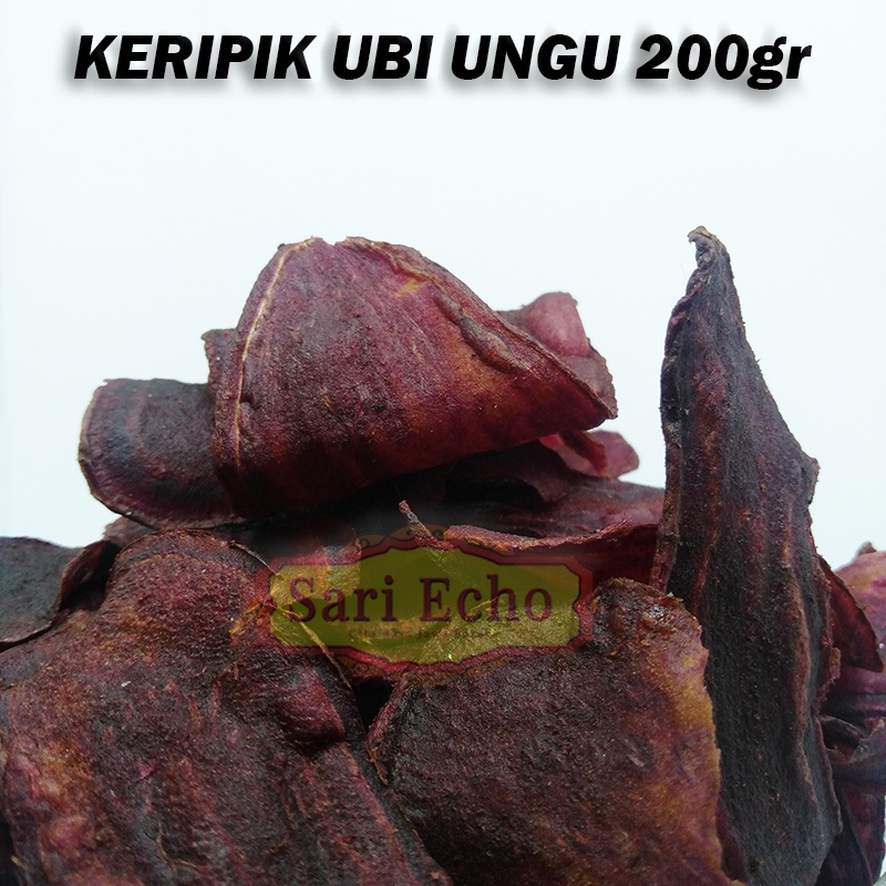 

Keripik Ubi Ungu Cemilan Ketela Ungu Snack Ubi Jala Ungu Organik Renyah 200gr