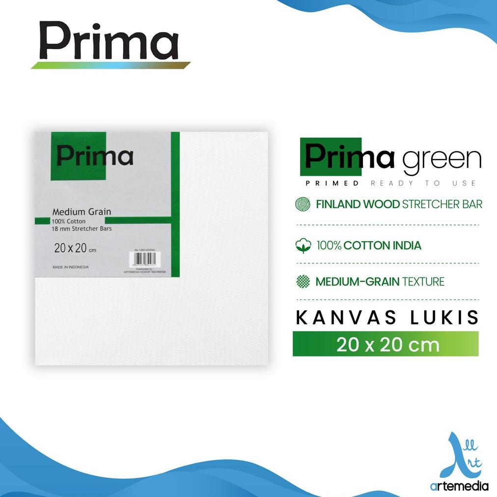 

BISA COD Kanvas Lukis Prima Green 20x20cm Cotton Canvas