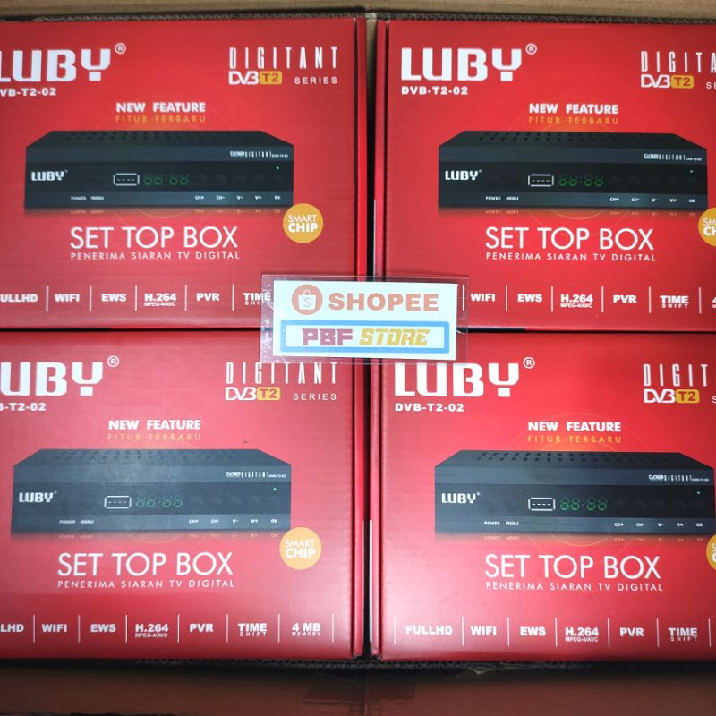 SET TOP BOX TV DIGITAL LUBY DVB T2 02 SIARAN TV DIGITAL -  SET TOP BOX LUBY DVB T2 02 TV DIGITAL - S