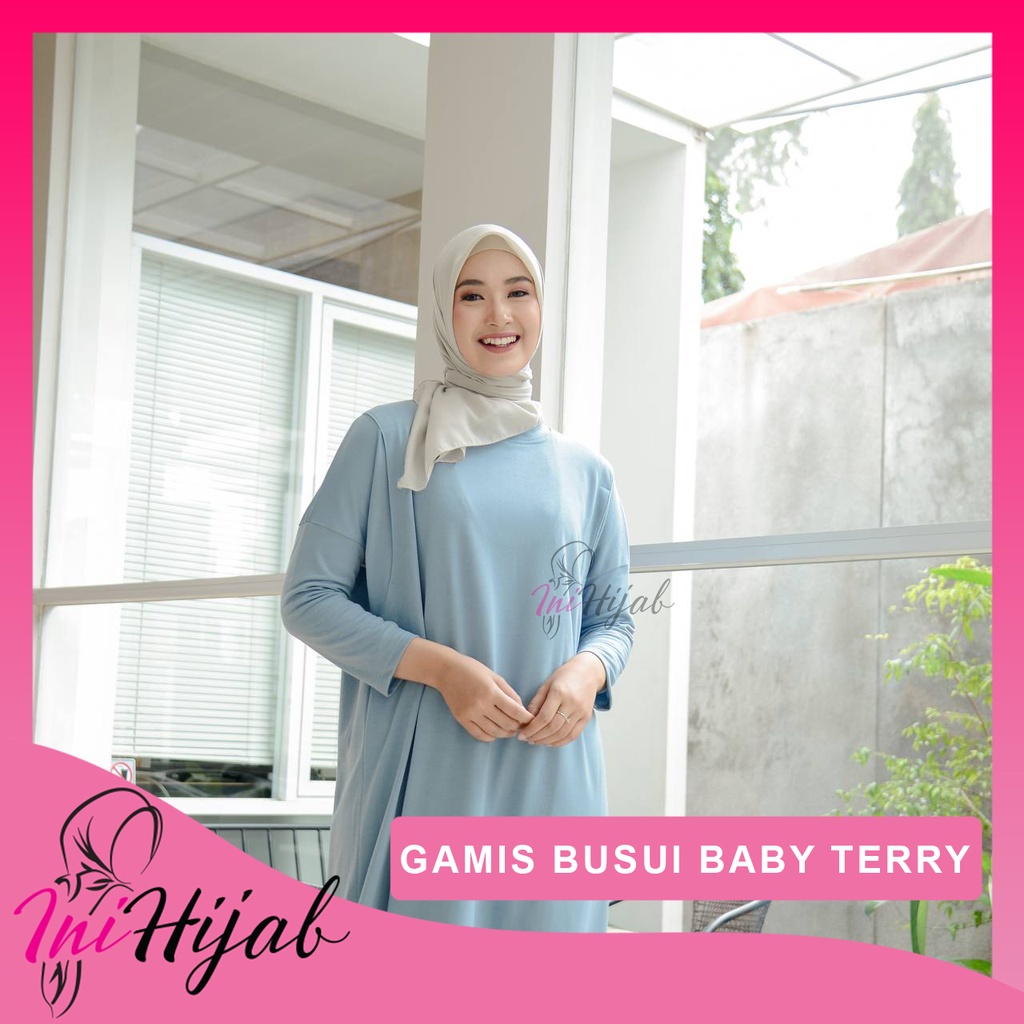 Ini Hijab - Gamis Busui Babyterry / Dress Babyterry