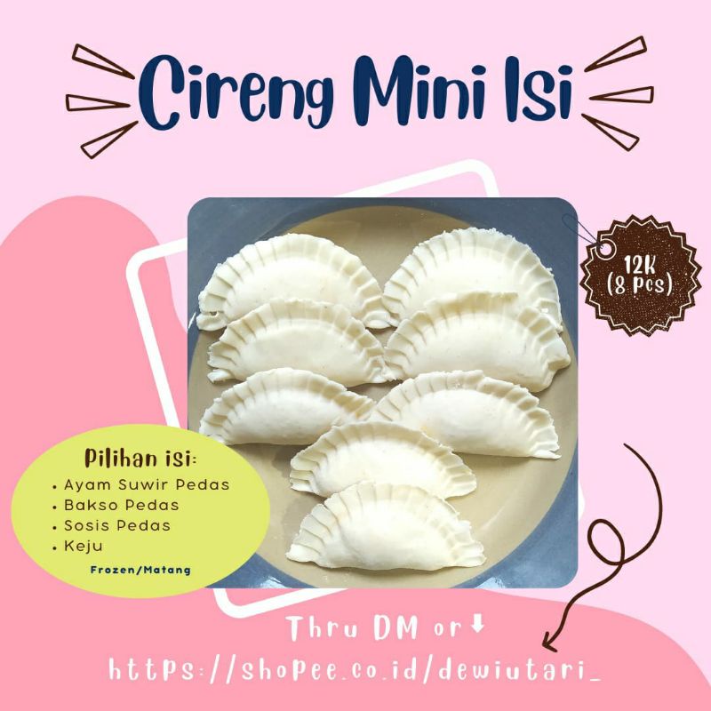 

Cireng Mini Halal Isi Ayam Suwir (Frozen)