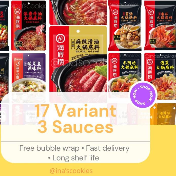 

5.5 sale 【Ready 17 Variant】Haidilao Hotpot Seasoning/ Bumbu Shabu-Shabu Instant Mala/ Pork Bone/ Malaxiangguo