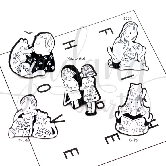 Pin Black And White Most Beautiful Cat Lovers Bros Tas Motif Kucing Lucu GH 208203