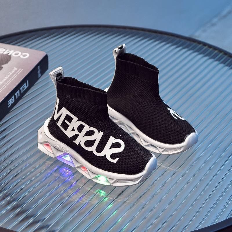 11.11  SEPATU BOOT COWO/CEWEK LED  IMPORT #Shopeehaul