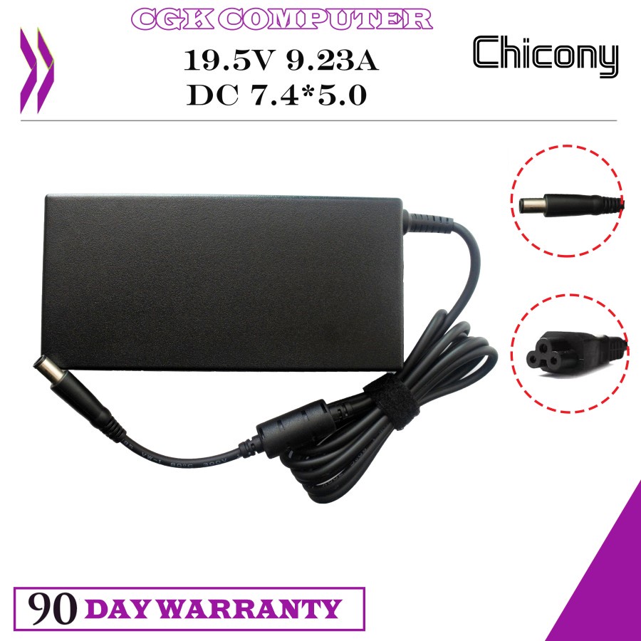 Adaptor Charger Chicony 19.5V 9.23A 180W for MSI GS65 GP75 GL73 GP63 19.5V 9.23A JARUM