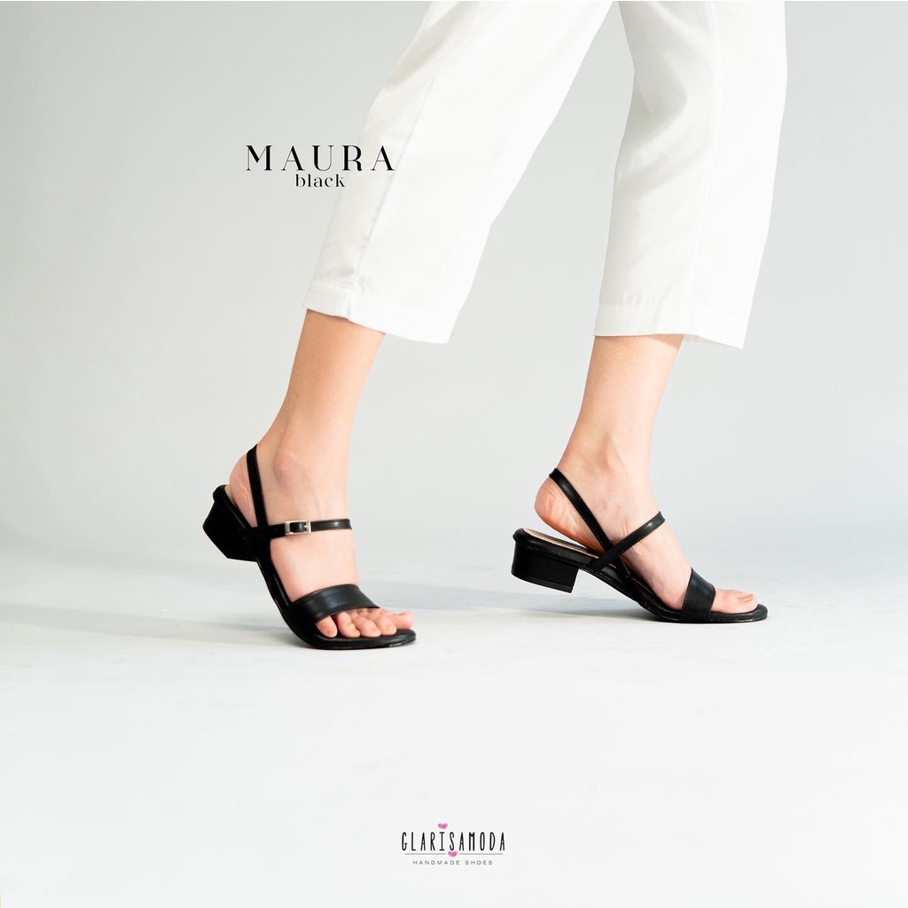 GLARISAMODA Maura Heels 3Cm Tali Sendal Wanita Nyaman