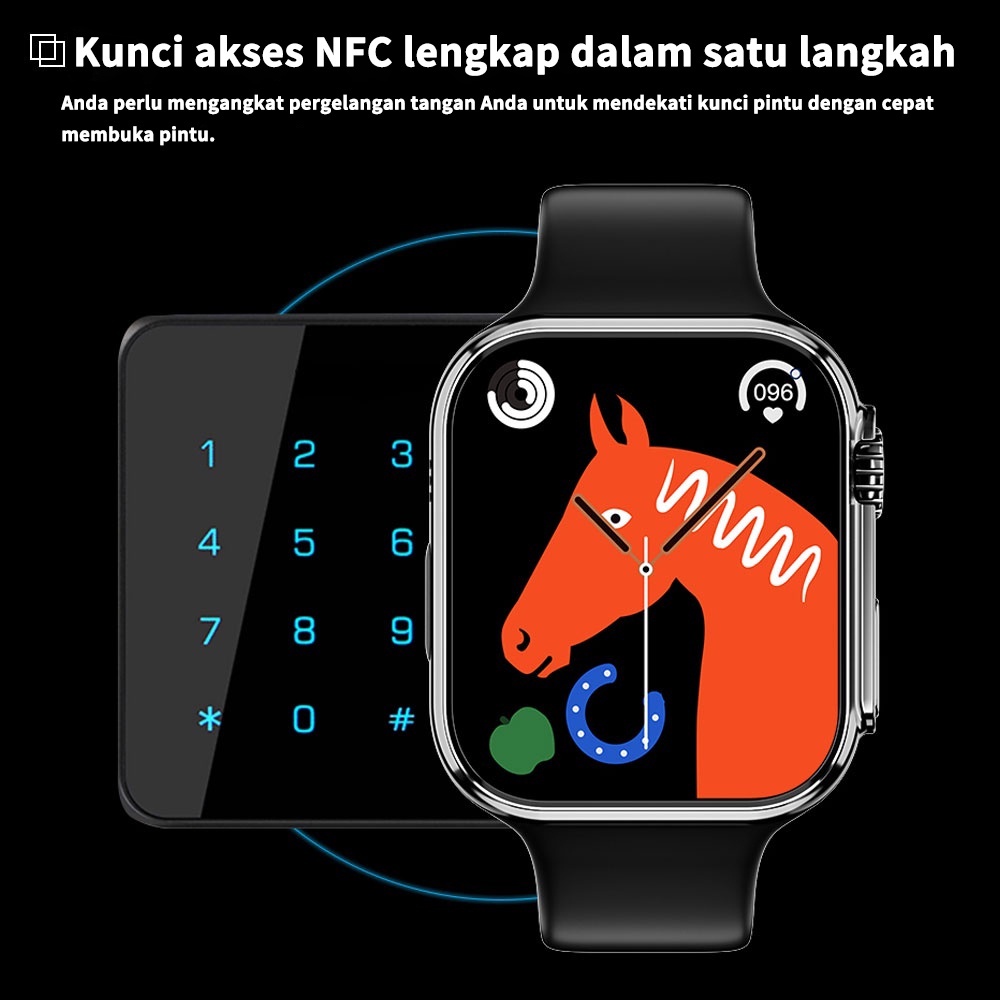 FREE BONUS❤️DT8 Ultra Max Smartwatch (Watch Ultra 1:1 copy), NFC, full screen, wireless charging, GPS for iPhone Xiaomi Android