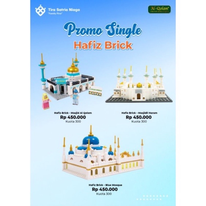 Hafiz Brick Mosque Al Qolam, Masjidil Haram, Blue Mosque