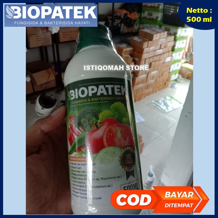BIOPATEK 500ML Fungisida Hayati Obat Hama Mengatasi Layu Fusarium pada Tanaman &amp; Buah Kentang Paling Ampuh Bisa untuk Semua Jenis Tanaman, Sayuran, Buah-buahan, Palawija, Tanaman Hortikultura, Tanaman Perkebunan, Tanaman Hias / Bunga, dll Paling Ampuh