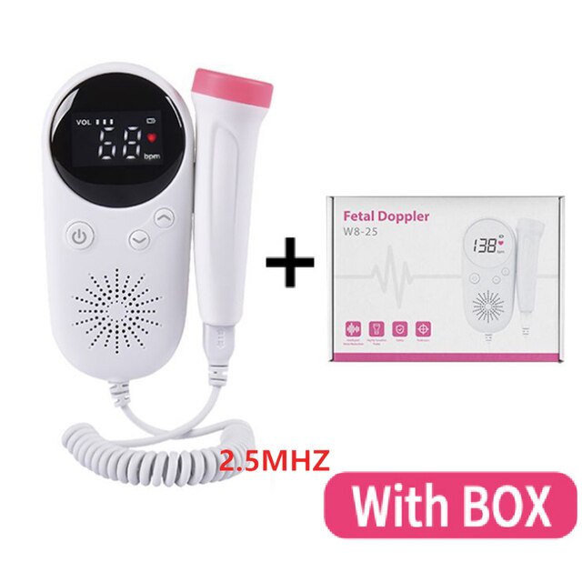 Vcomin alat pendeteksi denyut jantung janin bayi baby USG DIGITAL Ibu hamil dopler Fetal doppler