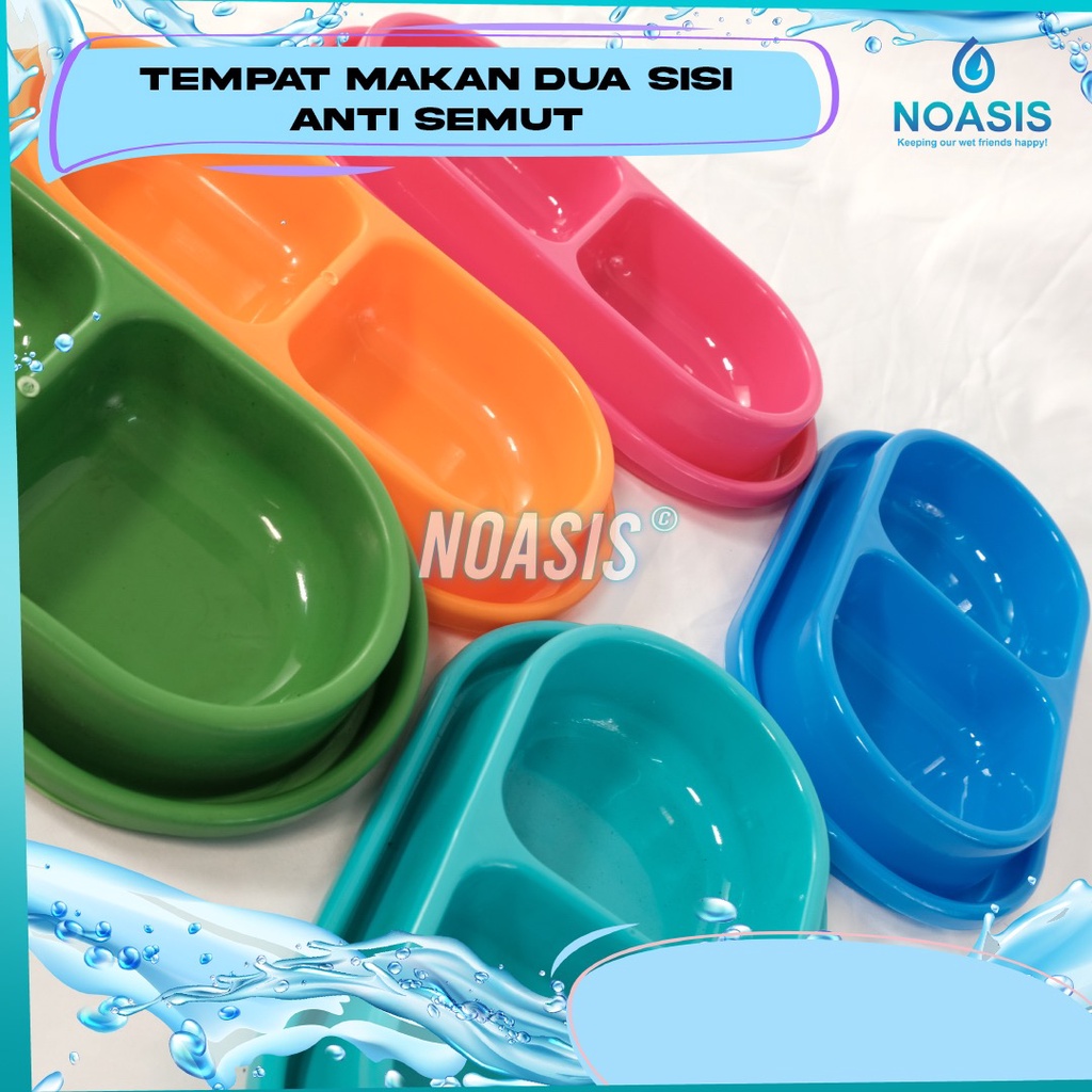 Tempat Makan Kucing &amp; Anjing Besar 2 Space Tempat Makan Anti Semut Double Pet Bowl Food Bowl