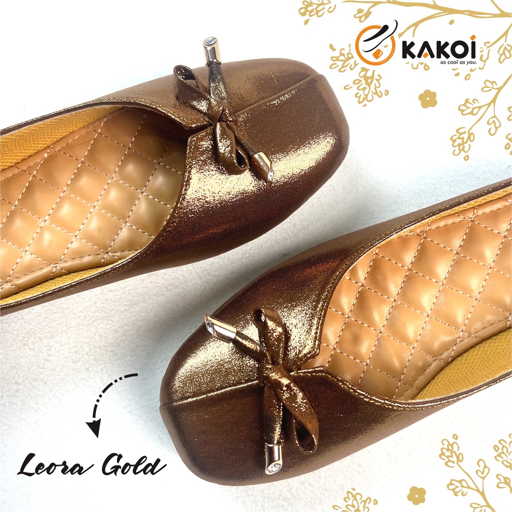 FLAT SHOES WANITA KAKOI LEORA GOLD