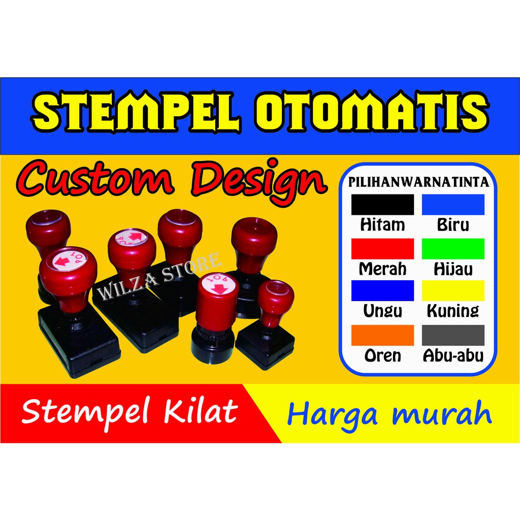 

stempel otomatis (Stempel Flash) ukuran standar