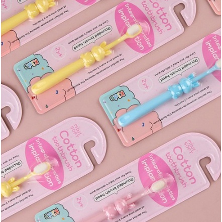 SIKAT GIGI ANAK COTTON MOTIF KELINCI 2 TAHUN+ / SIKAT GIGI ANAK LEMBUT