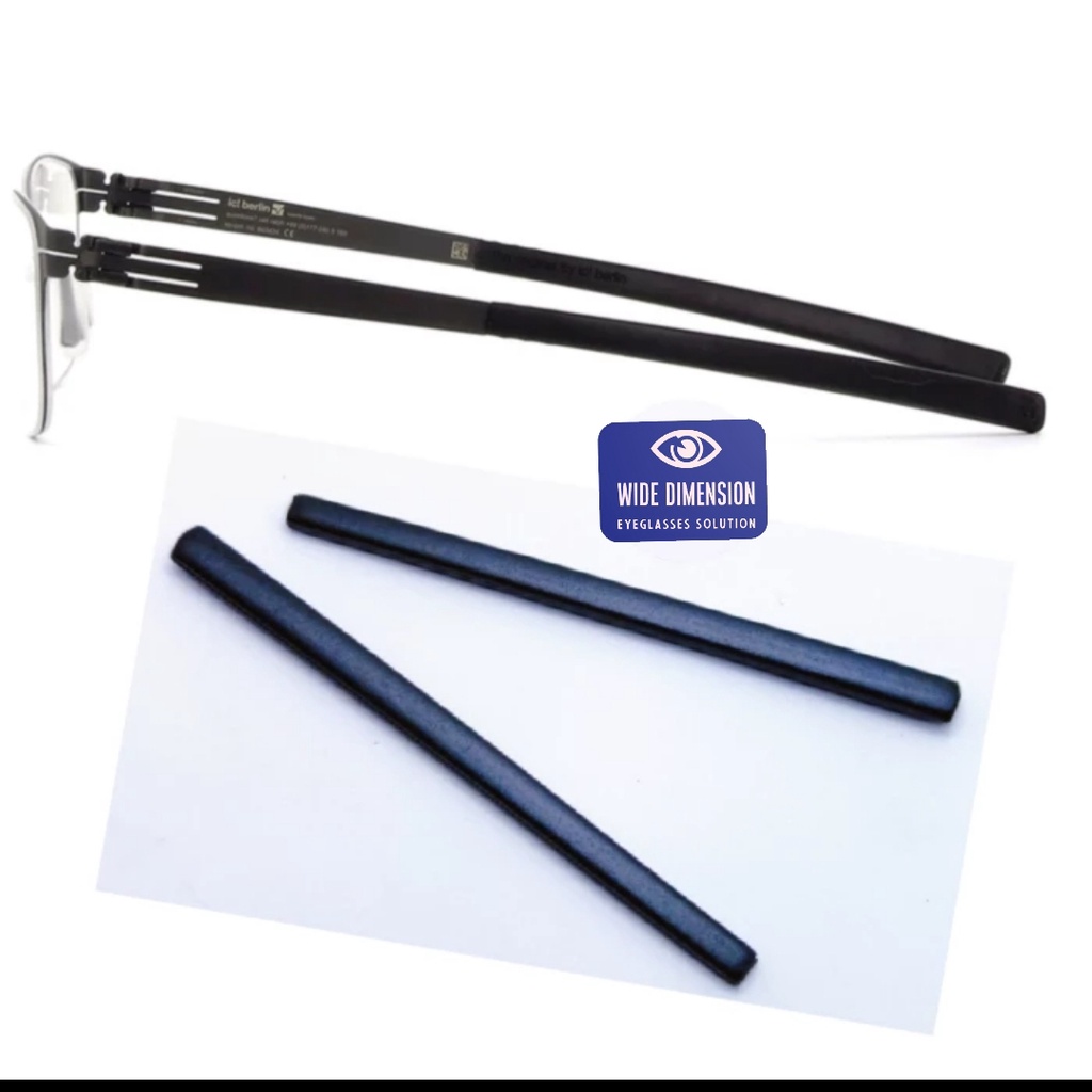 Temple Gagang Kaki Kacamata Silicone Rubber Bendown Endtip Anti Slip Untuk Frame dan Sungglas Ic Ber