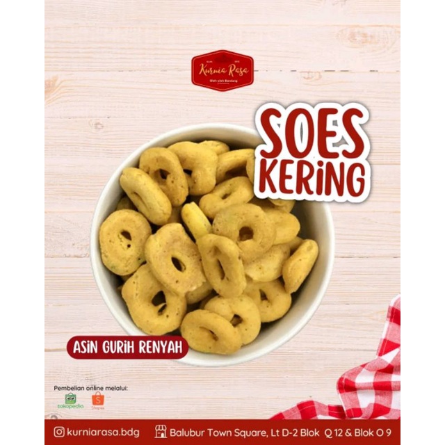 

Soes Kering 250 gr / Soes Bawang Kornet Keju