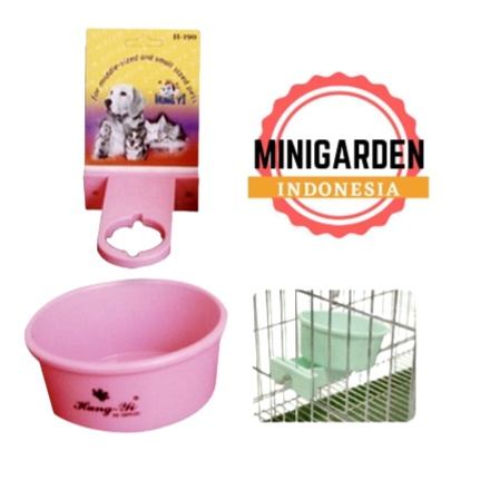 PET BOWL GANTUNG KANDANG removable bowl H190 tempat makan minum anjing kucing single bowl