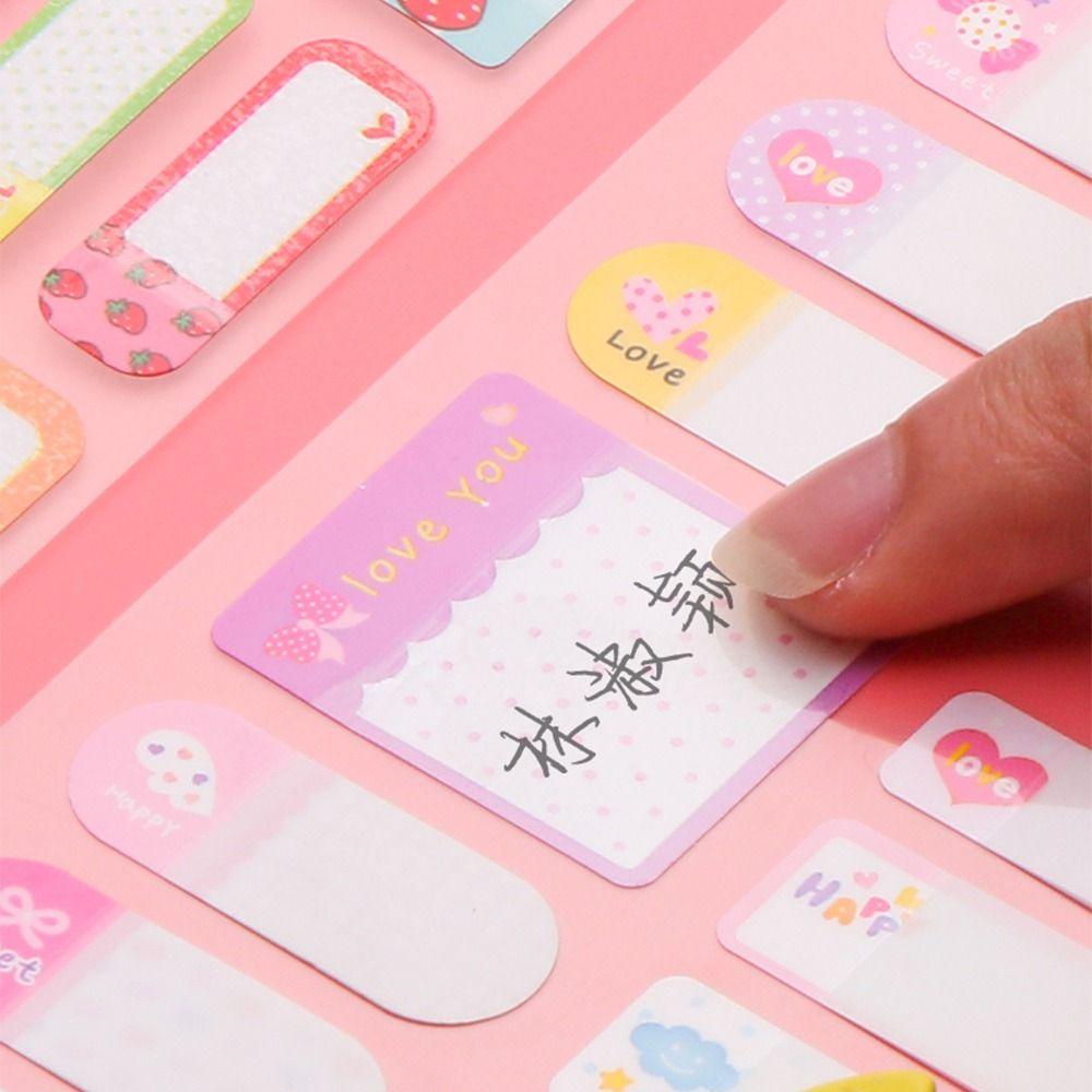 REBUY Rebuy Stiker Nama Kawaii Anak Transparan Anti Air Waterbottle Self Adhesive Stationery Sticker