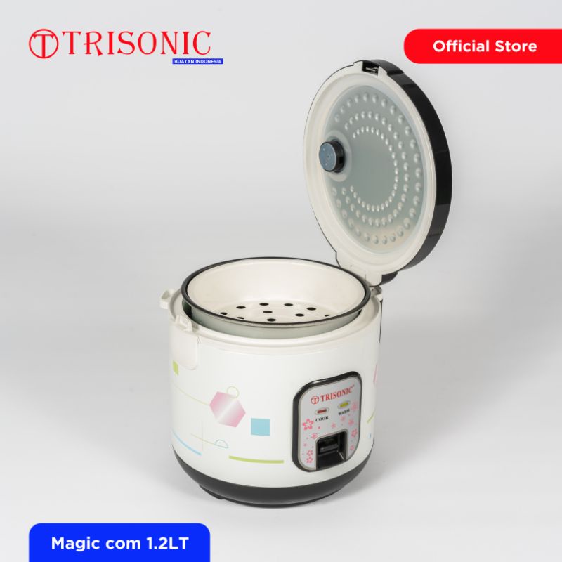 TRISONIC Magic Com 707N 1.2 ltr - Hitam - Putih
