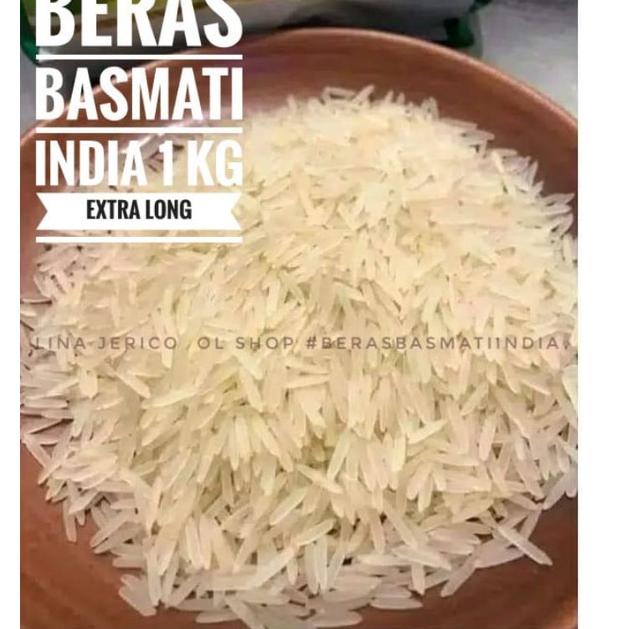 

jz✯Stok Banyak BERAS BASMATI INDIA khas ARAB 1 kg. kwalitas bagus premium V58 ✯