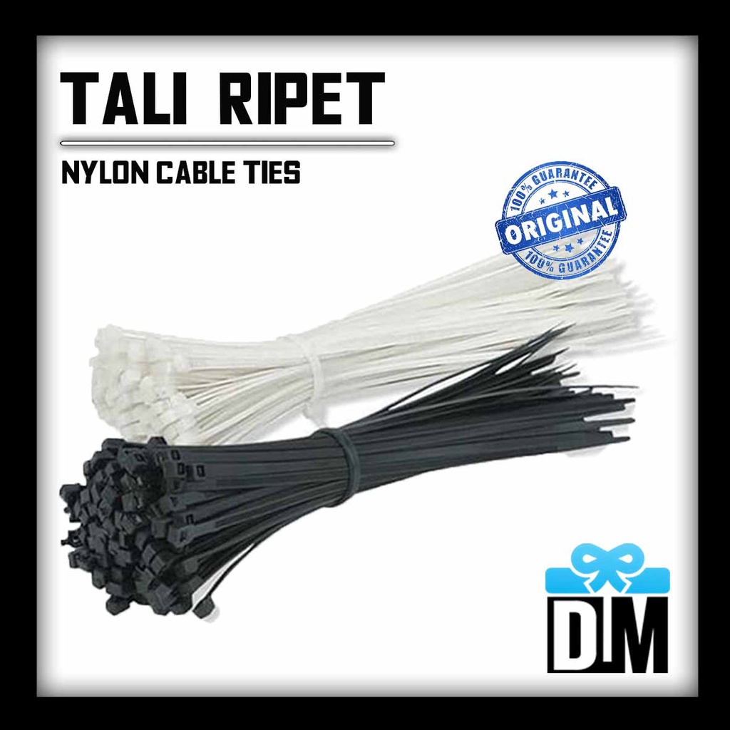 

Tali ripet Kabel Ties Untuk Packaging Kurir Makanan Pengikat Kunci Kantong Plastik Kabel Nylon