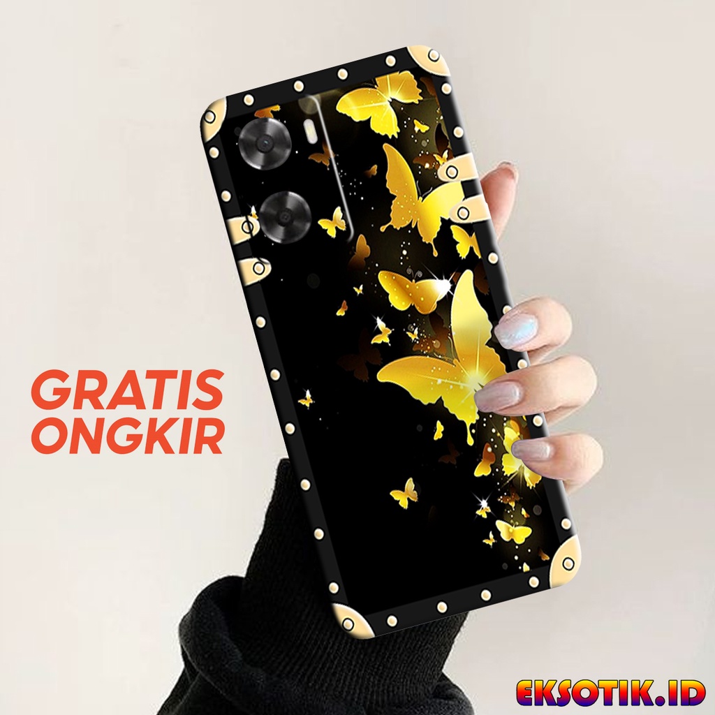 Case Oppo A57 2022 - Eksotik.id - Casing Oppo A57 2022 - Case Frame Butterfly - Skin Handphone - Sil