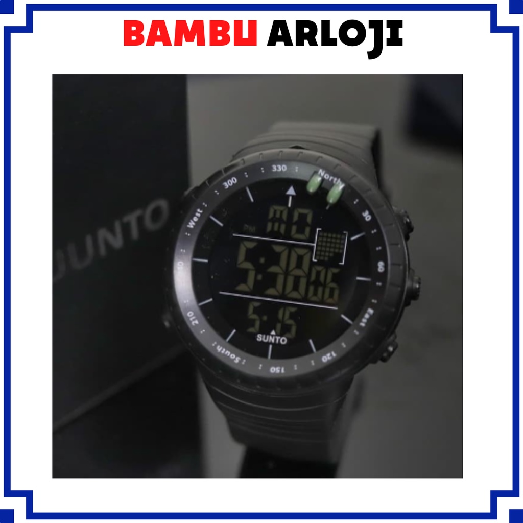 BAJ JAM TANGAN PRIA RUBBER SPORT SUUNT-O CORE DIGITAL LED IMPORT GROSIR MURAH WATER RESIST ST001