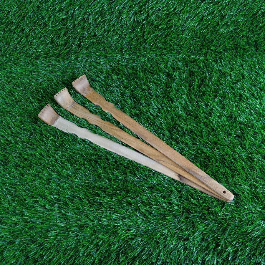 Garukan punggung kayu jati/Alat garuk punggung kayu
