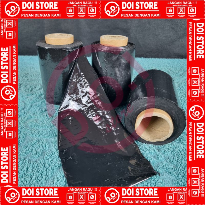 Jual PLASTIK WRAPPING HITAM STRETCH FILM REPING HITAM WRAPPING